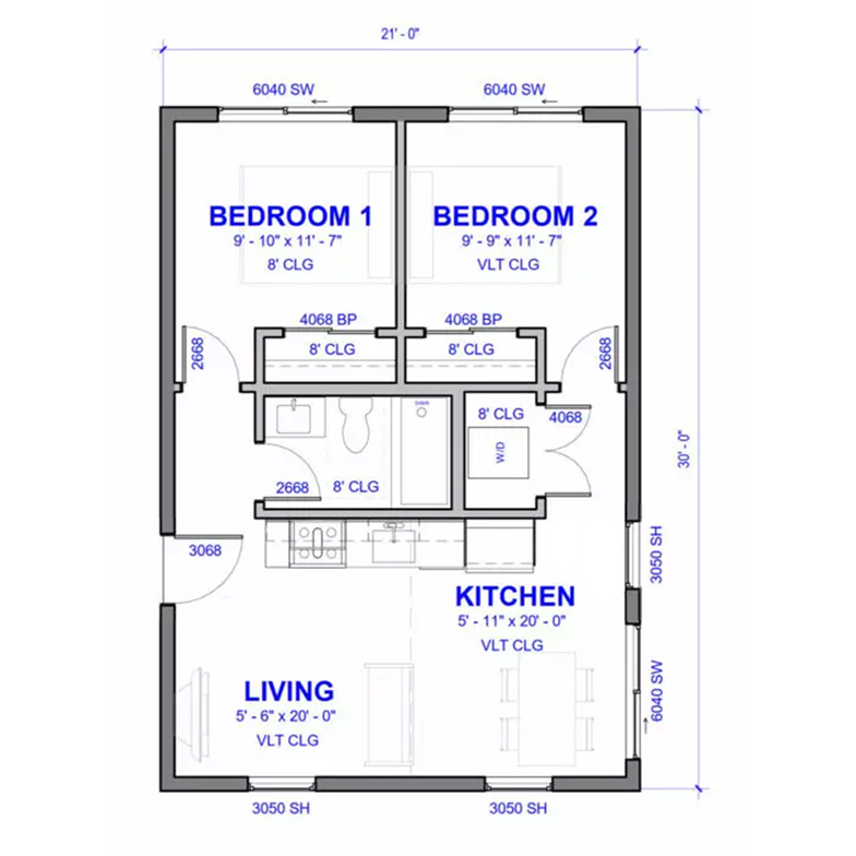 2 bed 1 bath 2 784x784